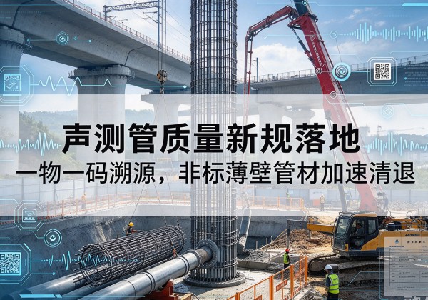 和静声测管质量新规落地，一物一码溯源，非标薄壁管材加速清退